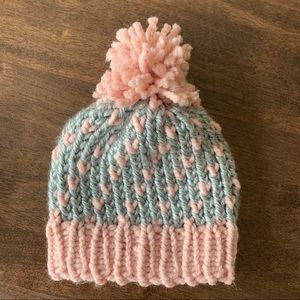 Knit Valentine’s Day hat